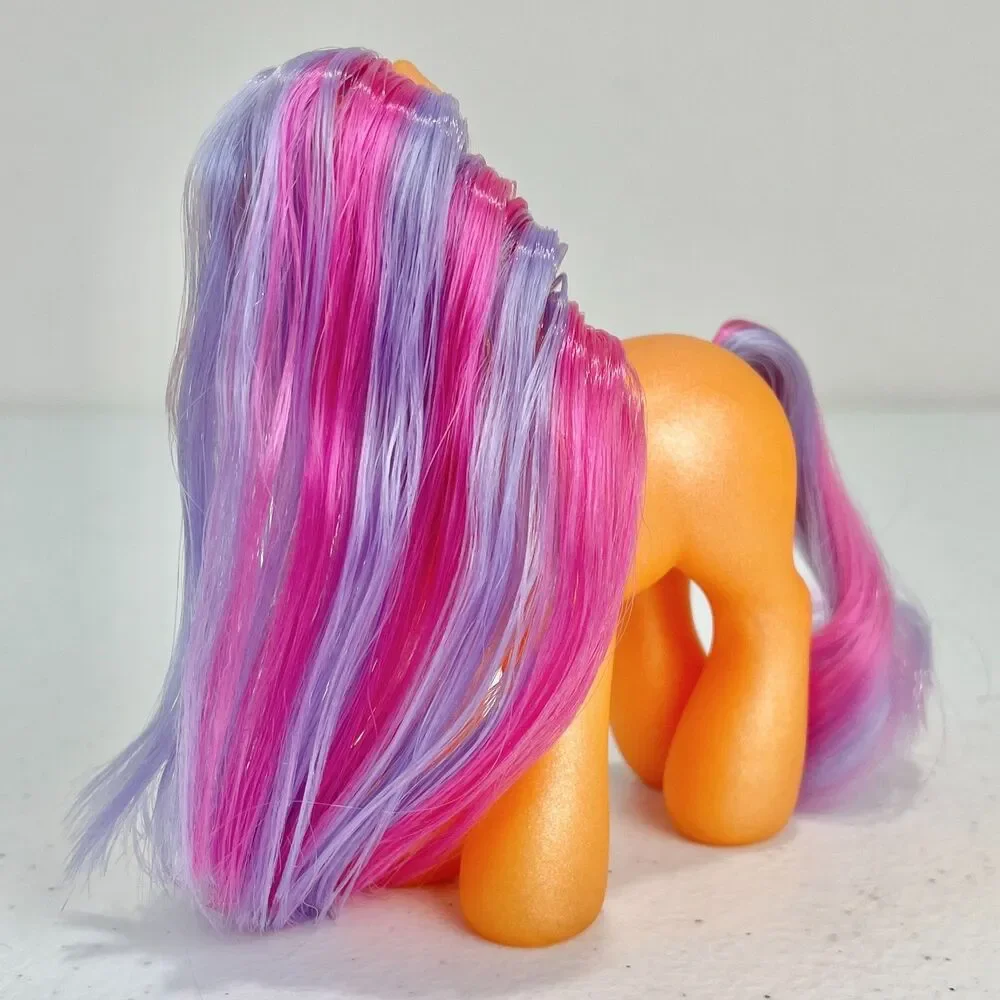 VTG G3 My Little Pony Sew-and-So Orange Purple Pink Button Hasbro 2004 - Flaw